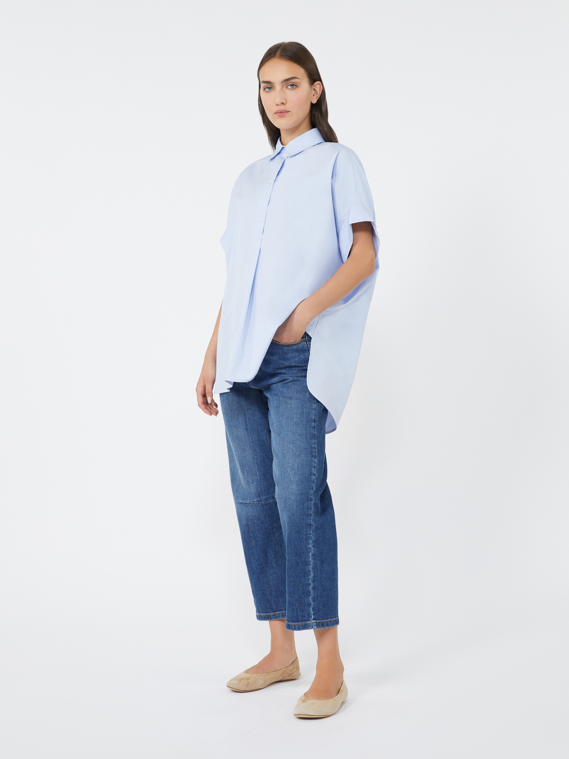 ARDEA Straight-fit cotton poplin shirt - 2