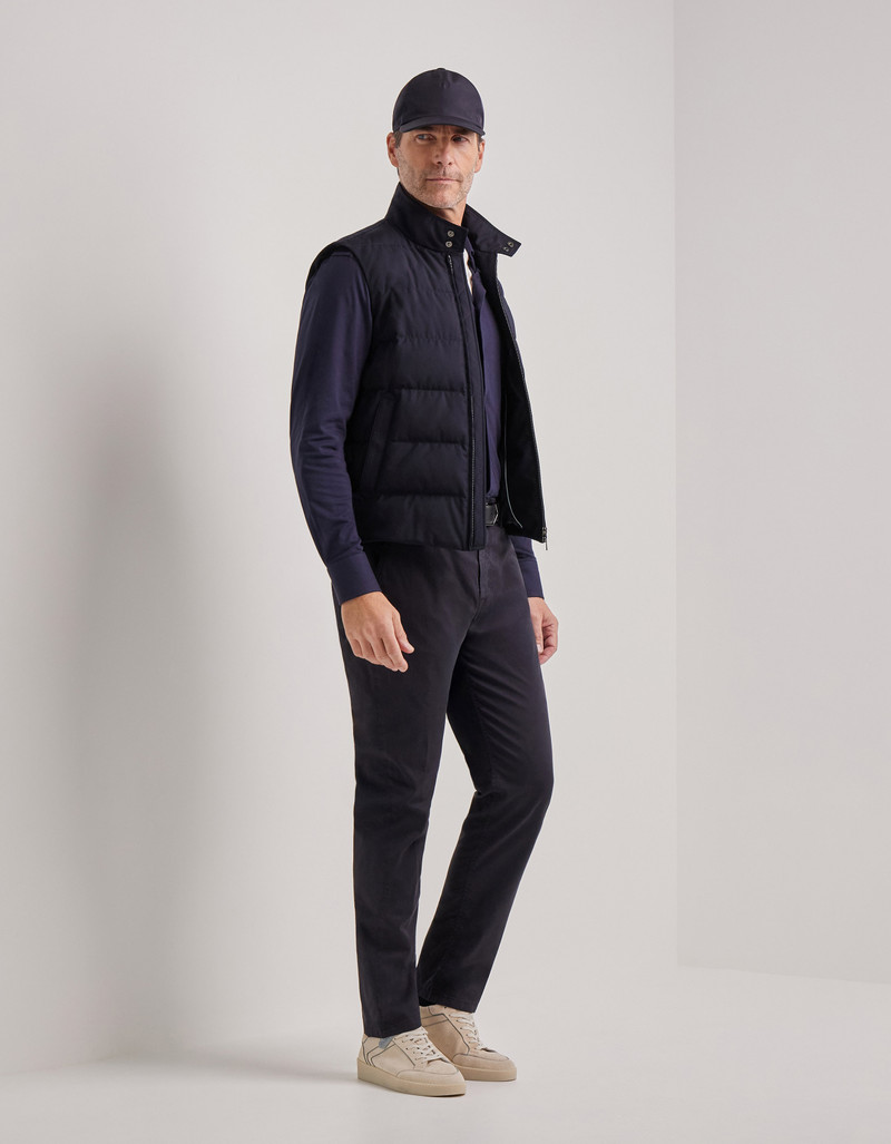 CARAMEL MIXED-MATERIAL ULTRALIGHT SUEDE BOMBER JACKET WITH KNIT INSERTS 186