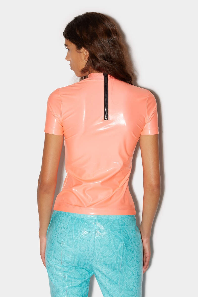 DSQUARED2 GLOSSY JAMAICA T-SHIRT | REVERSIBLE