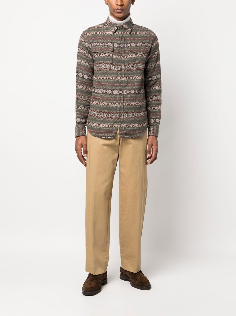 Melton long-sleeved shirt - 2