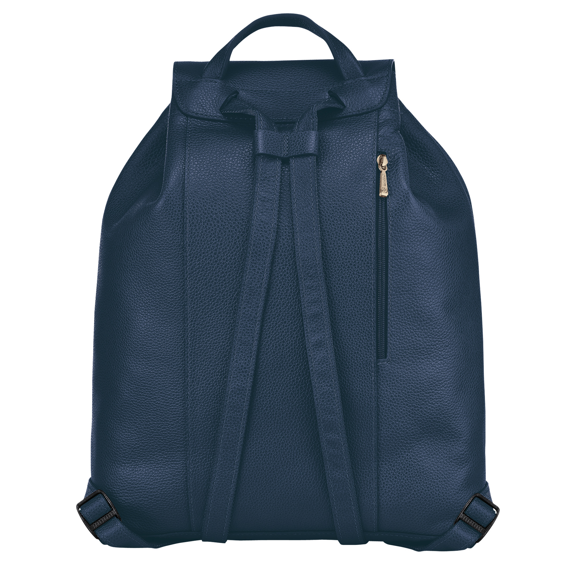 Le Foulonné Backpack Navy - Leather - 3