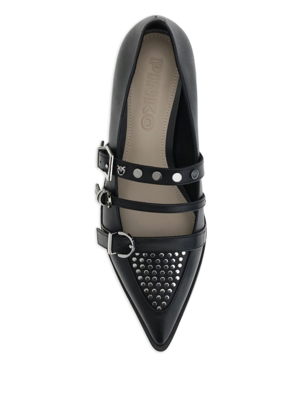 pointed-toe buckle ballerinas - 3