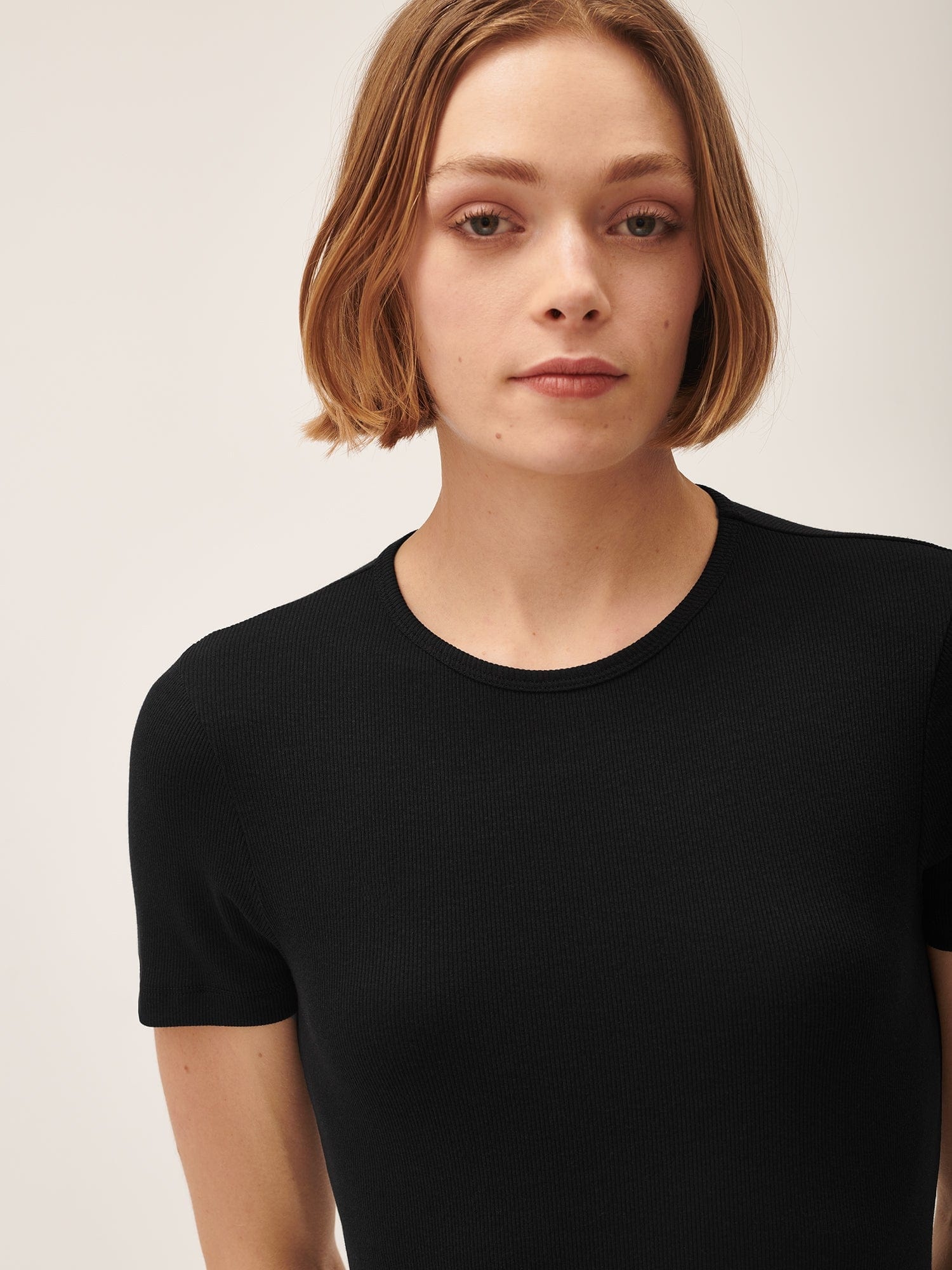Women's 365 Lightweight Rib T-Shirt - Black - 4
