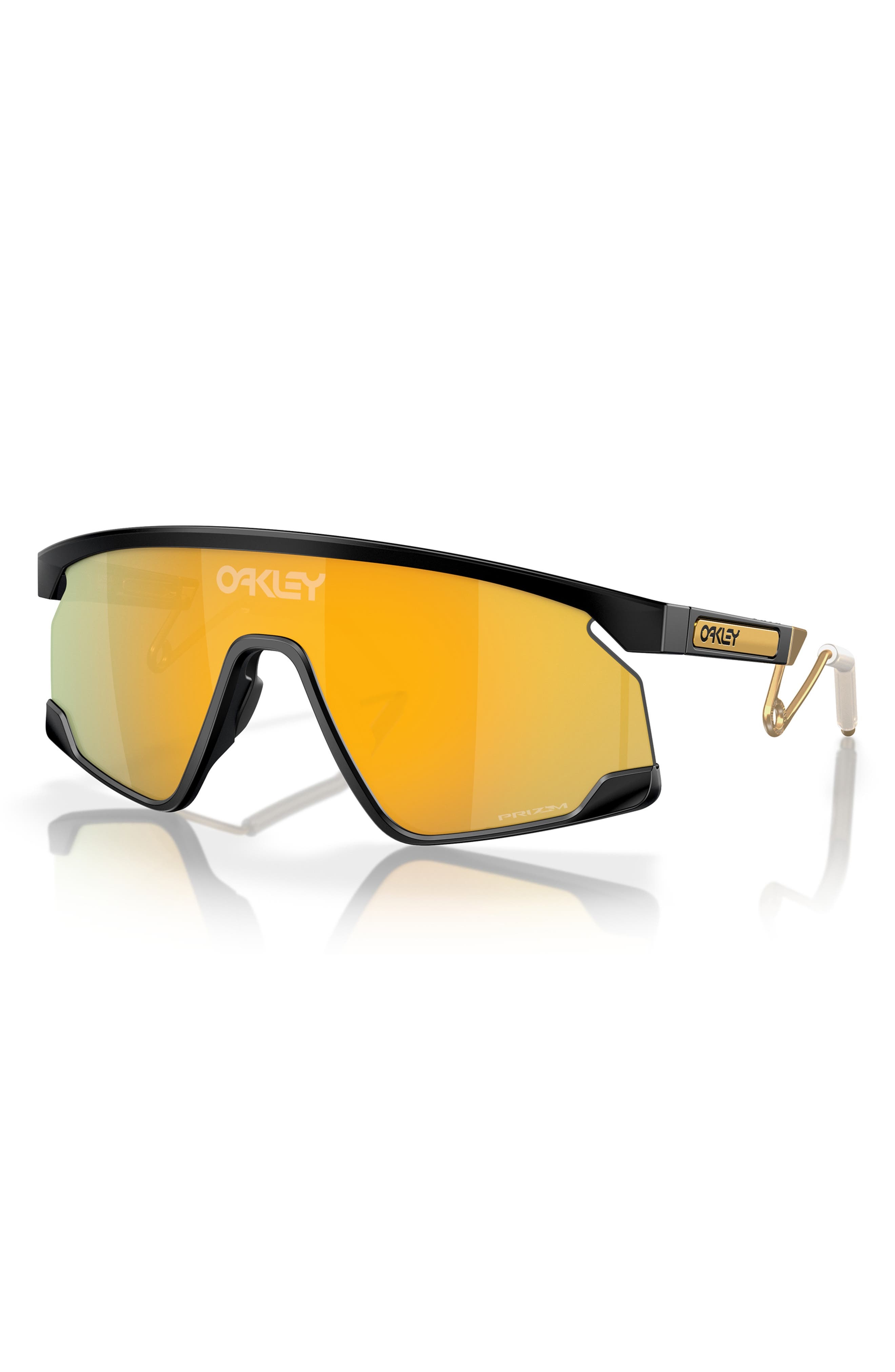 Oakley BXTR 39mm Polarized Rectangular Sunglasses in Matte Black at Nordstrom - 2