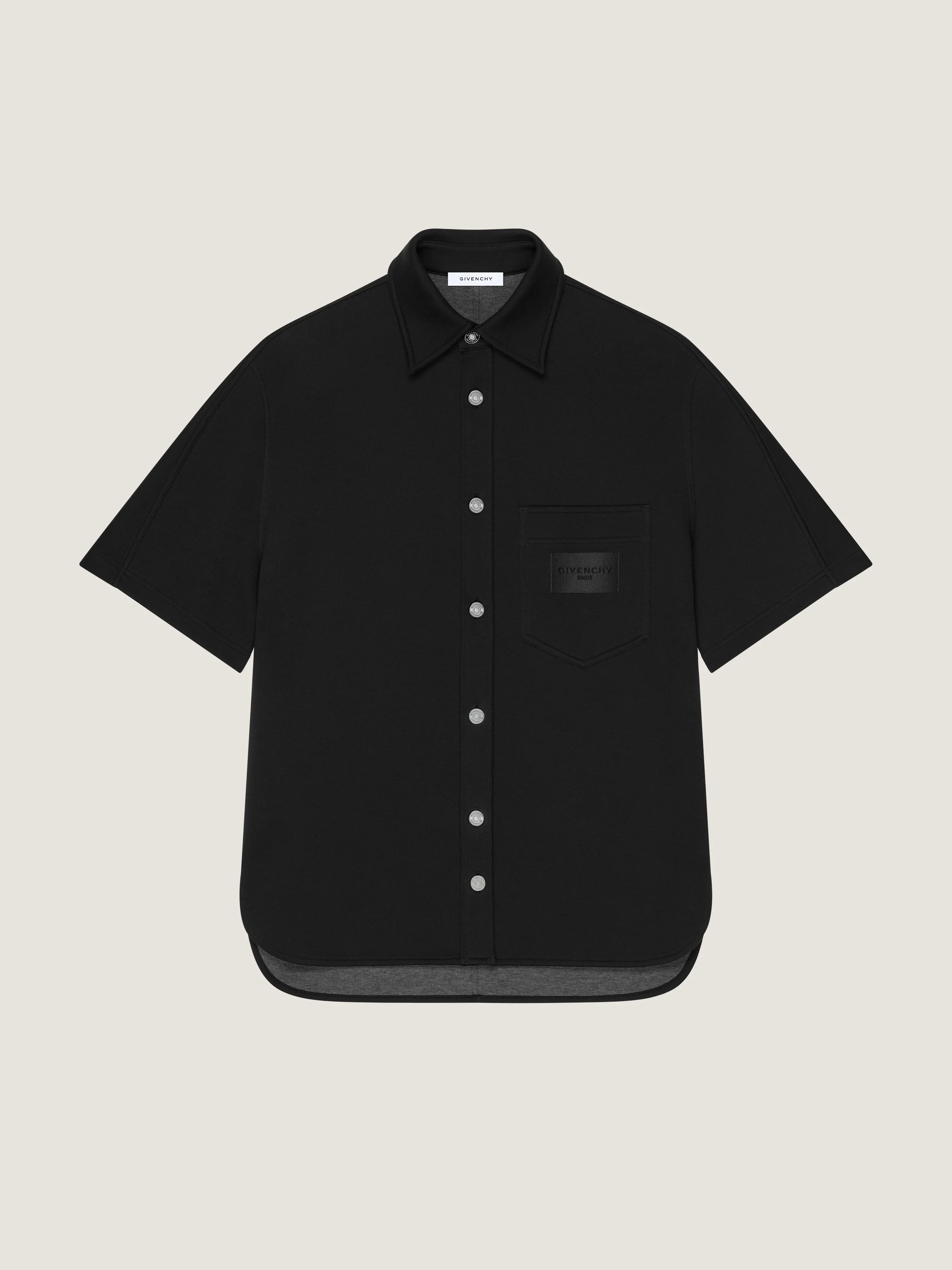 SHIRT IN SCUBA WITH GIVENCHY PARIS PATCH - 1