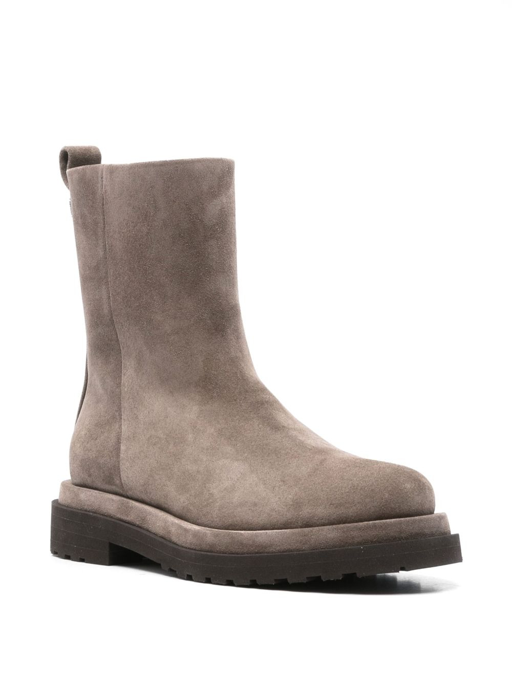 30mm side-zip suede ankle boots - 2