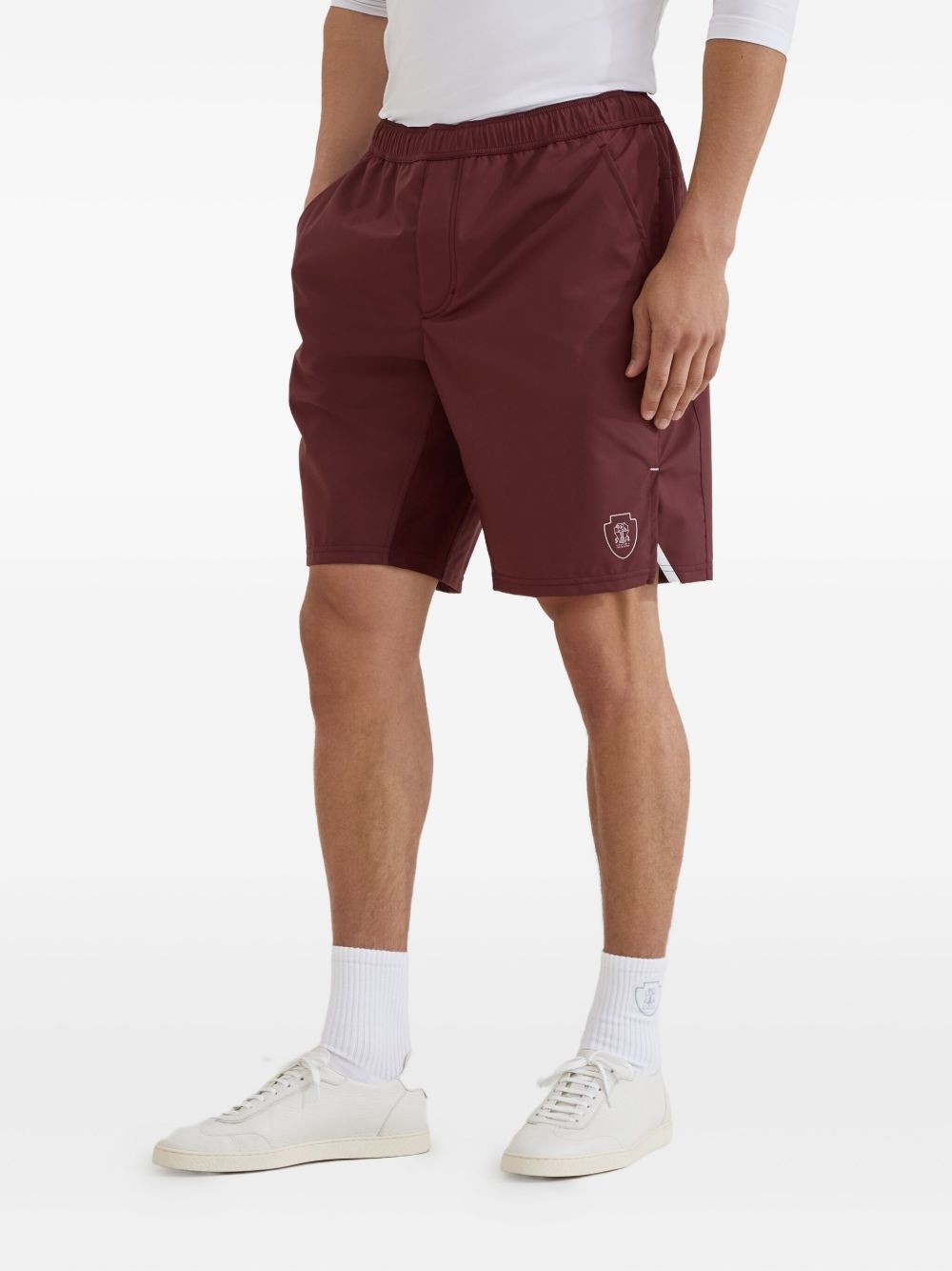 elastic-waist panelled shorts - 3