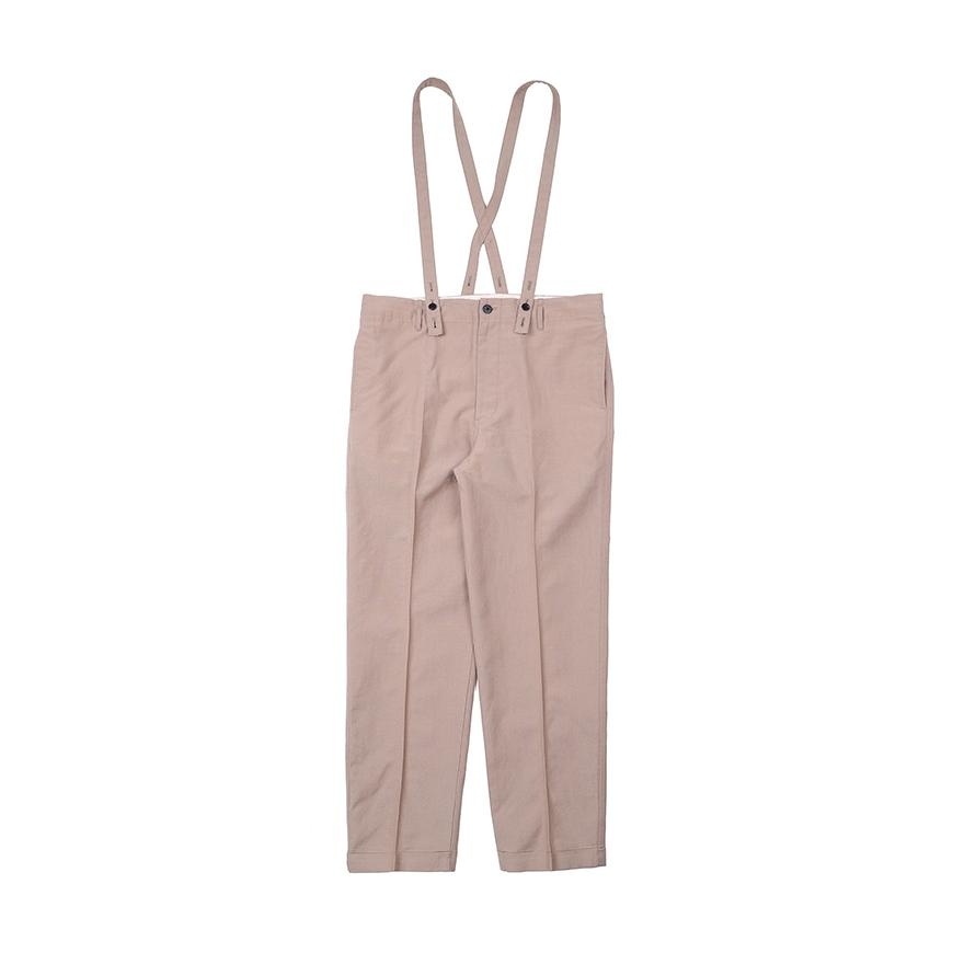 JUMBO PASTORAL BRACES PANTS (W/L) BEIGE - 1