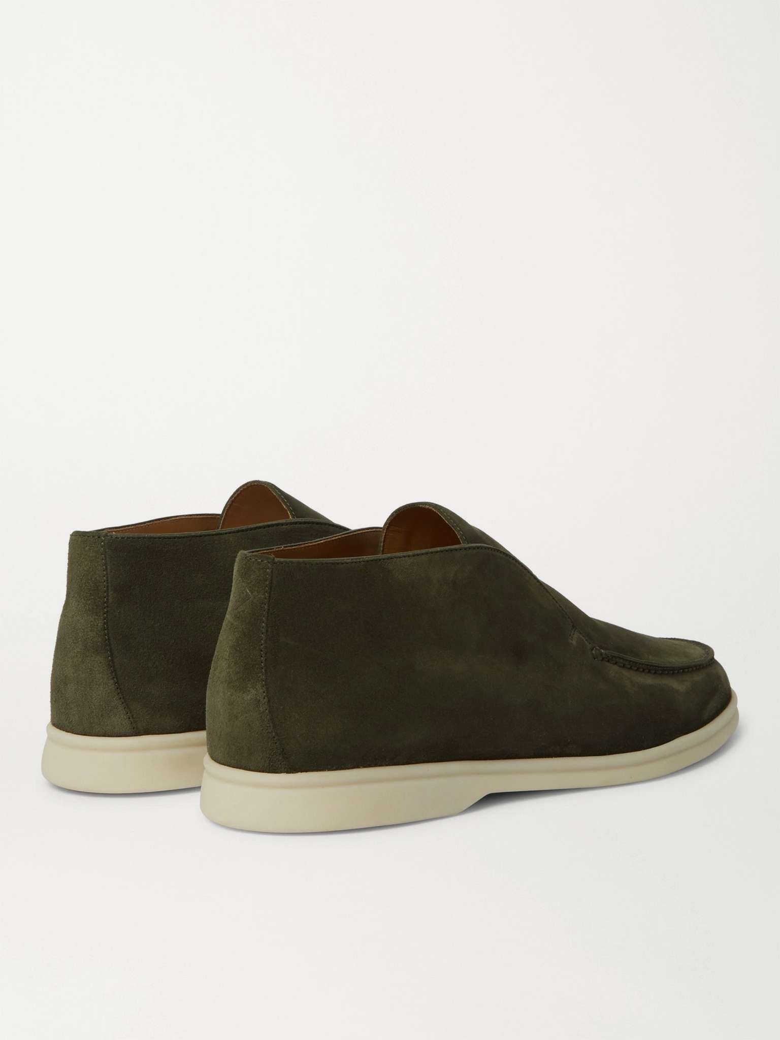 Open Walk Suede Boots - 5