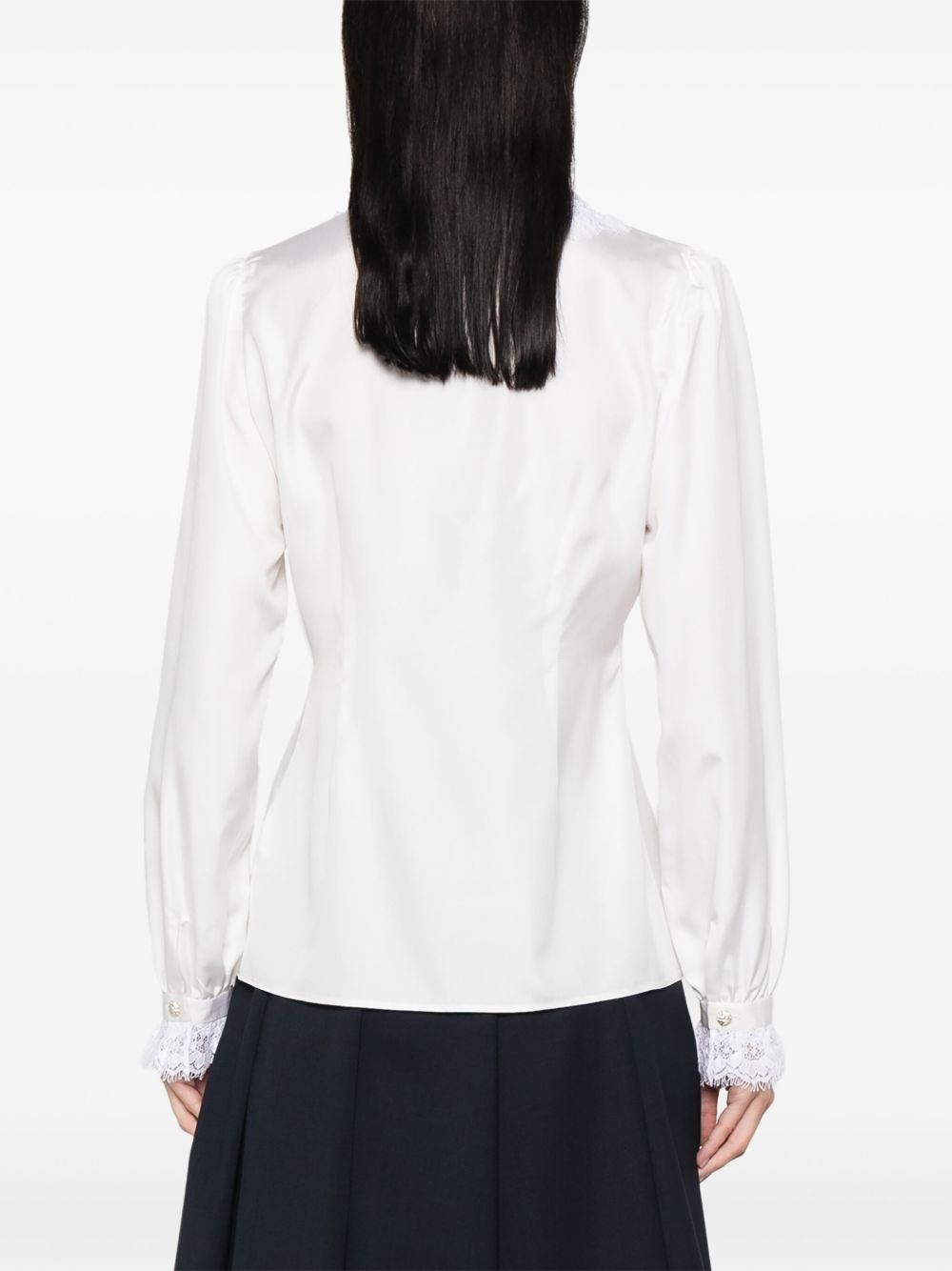 silk poplin shirt - 4