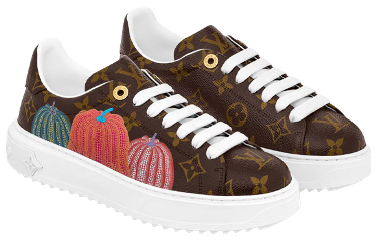 (WMNS) LOUIS VUITTON x YK ACADEMY Time Out Sneakers 'Brown Monogram with Icons' 1ABD8N - 2