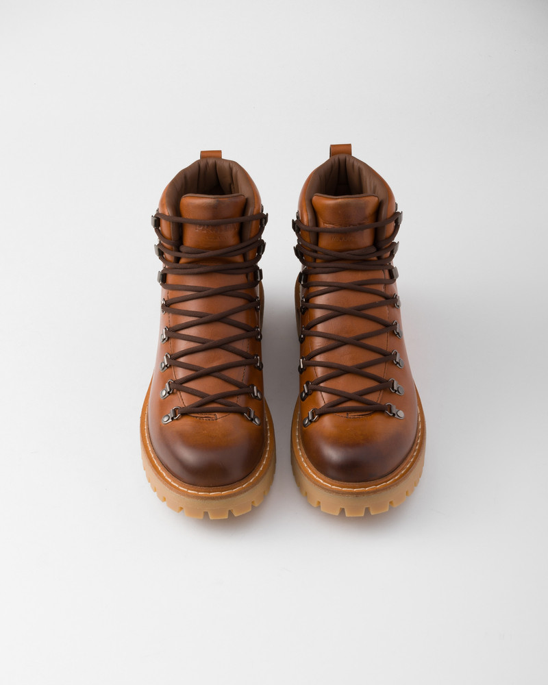 Laced leather booties 4