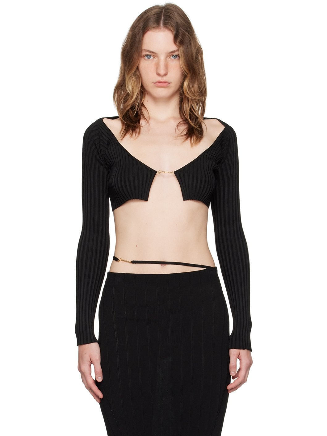 Black Les Classiques 'La maille Pralù' Cardigan - 1