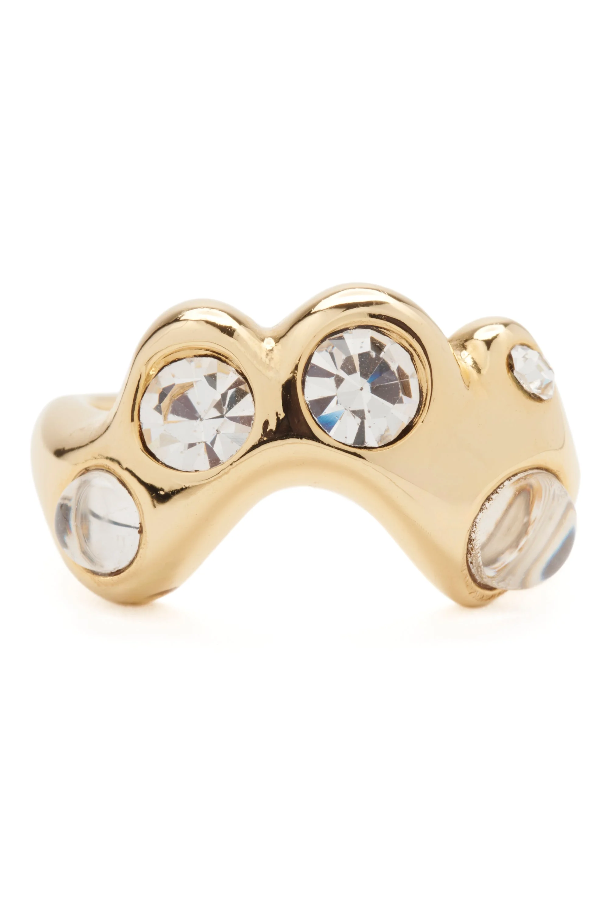 GOLD CLEAR ESME RING - 1