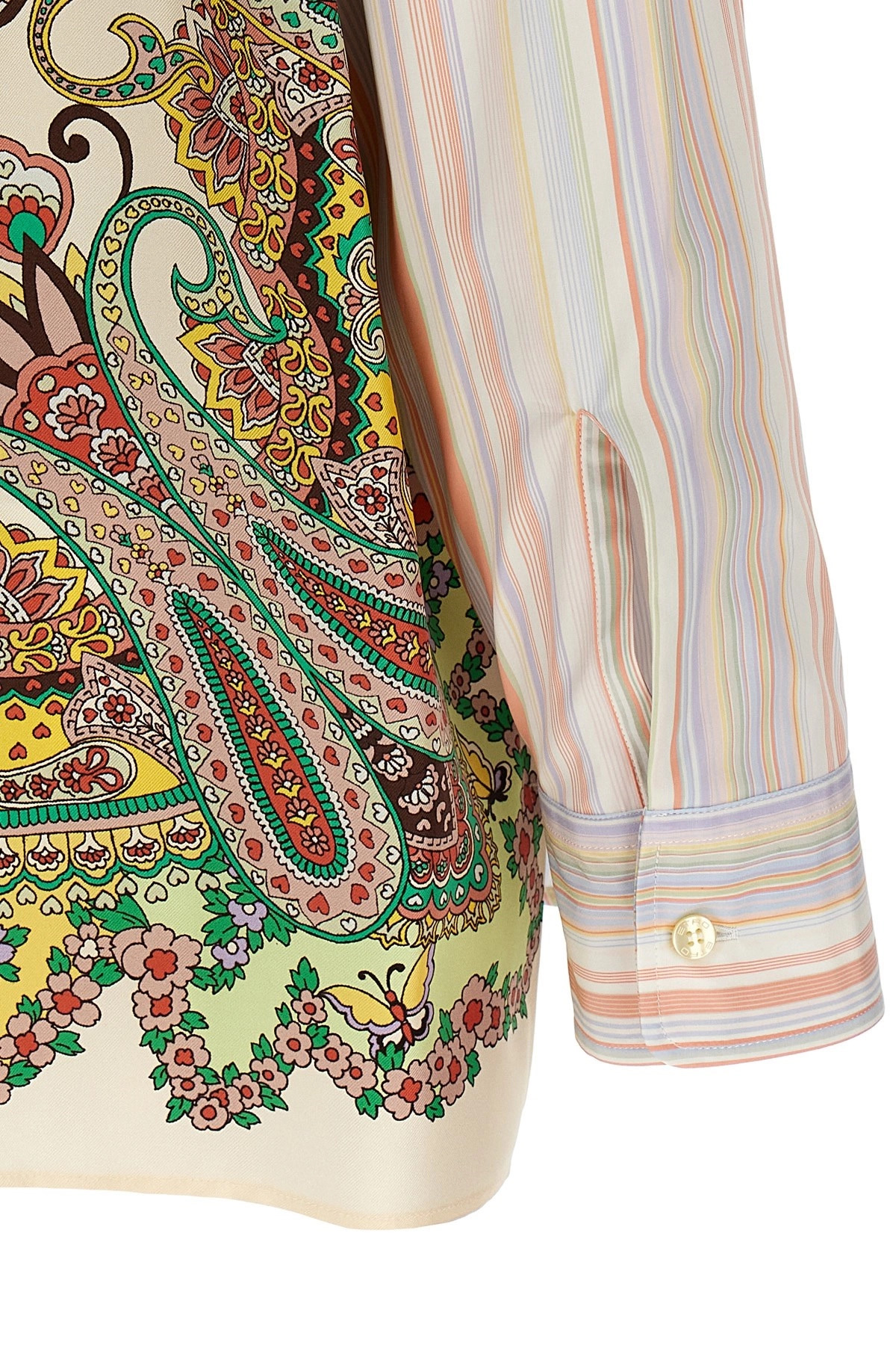Paisley insert shirt - 5