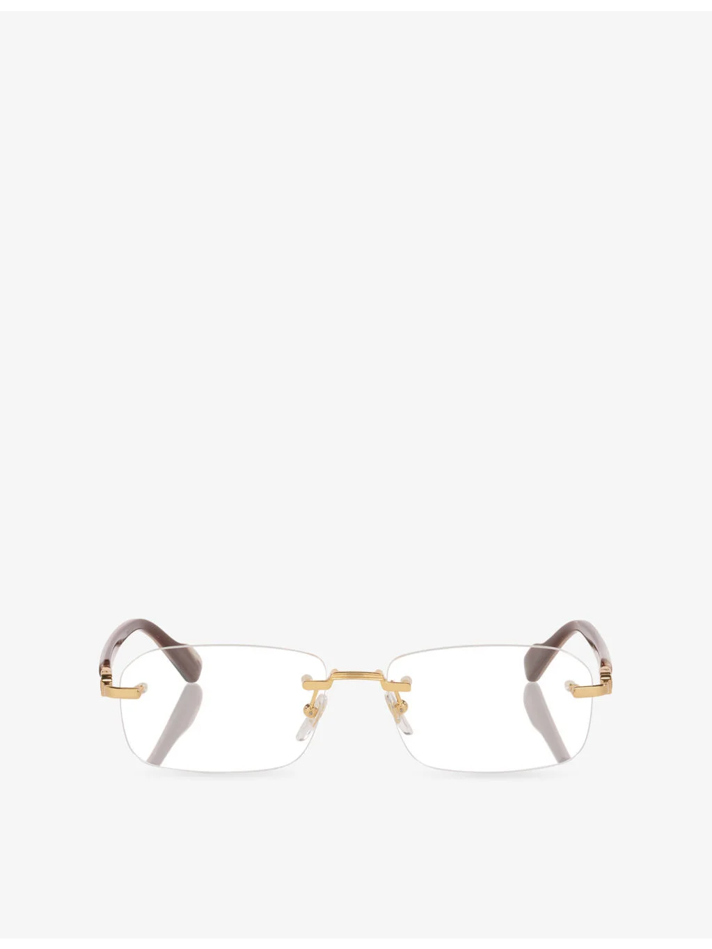 GC002111 Rectangle-Frame Metal Eyeglasses - 1