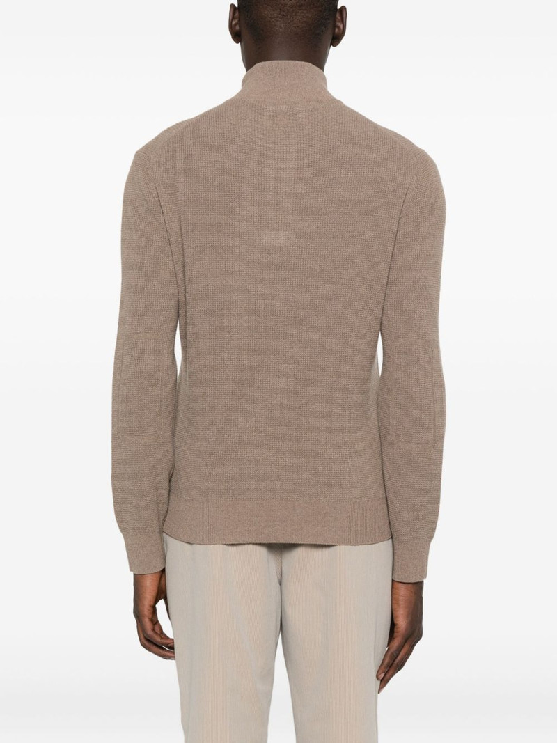 high-neck half-zip sweater 4