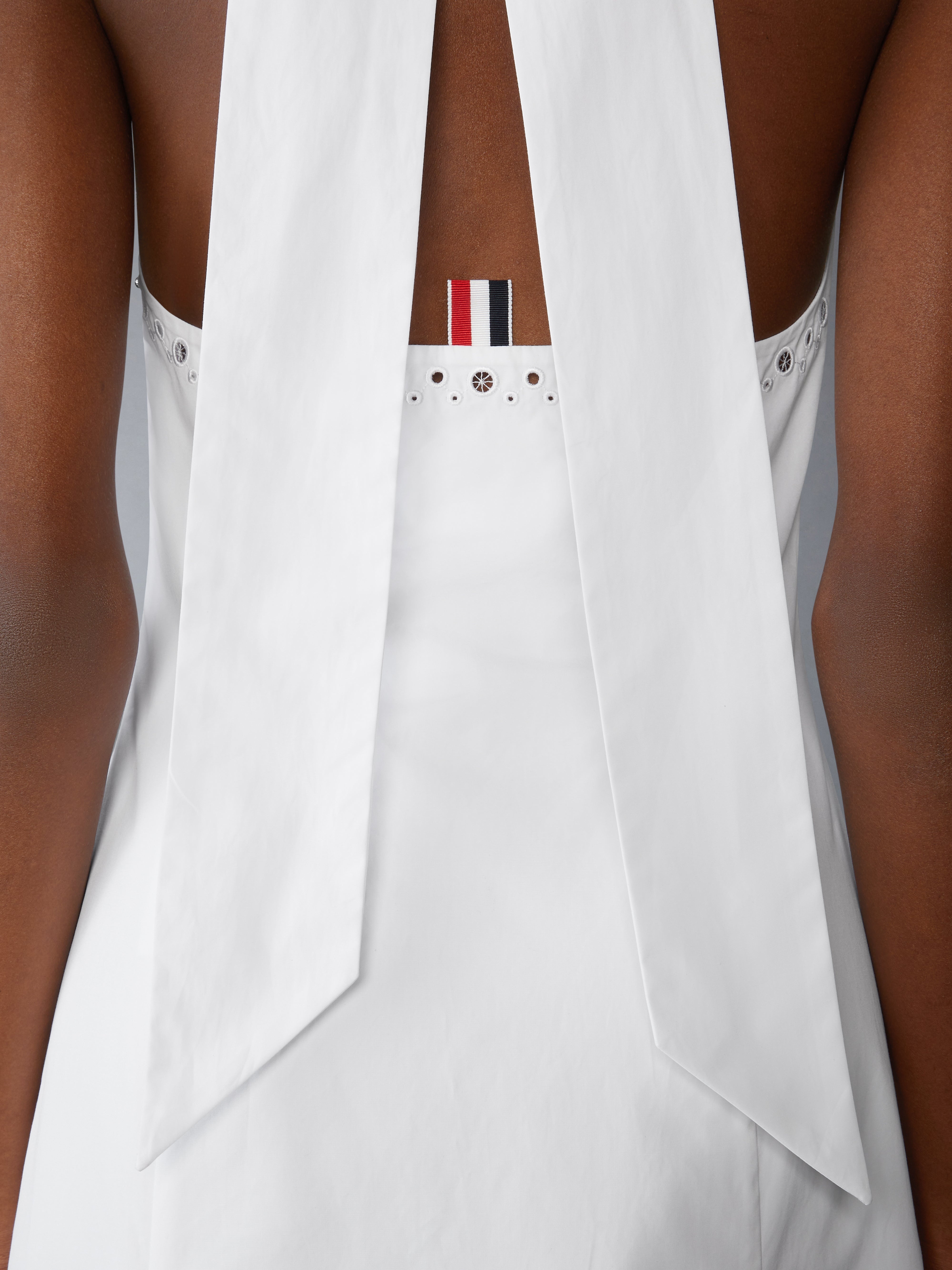 ANGLAISE AND POPLIN POLO HALTER DRESS - 7