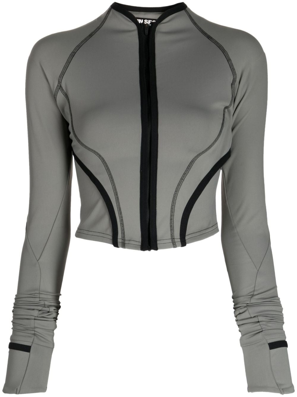 long-sleevee cropped top - 1