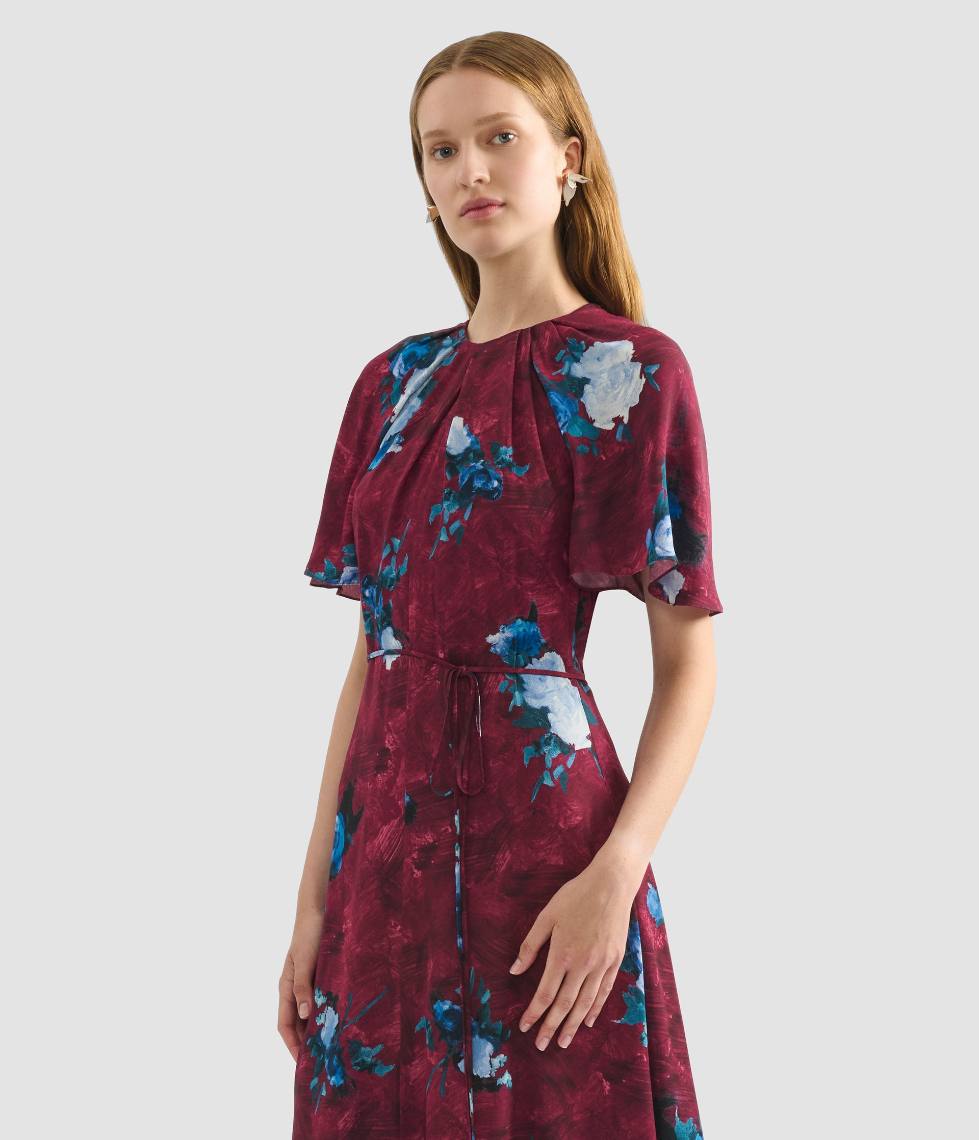 SHORT SLEEVE MIDI DRESS - 4