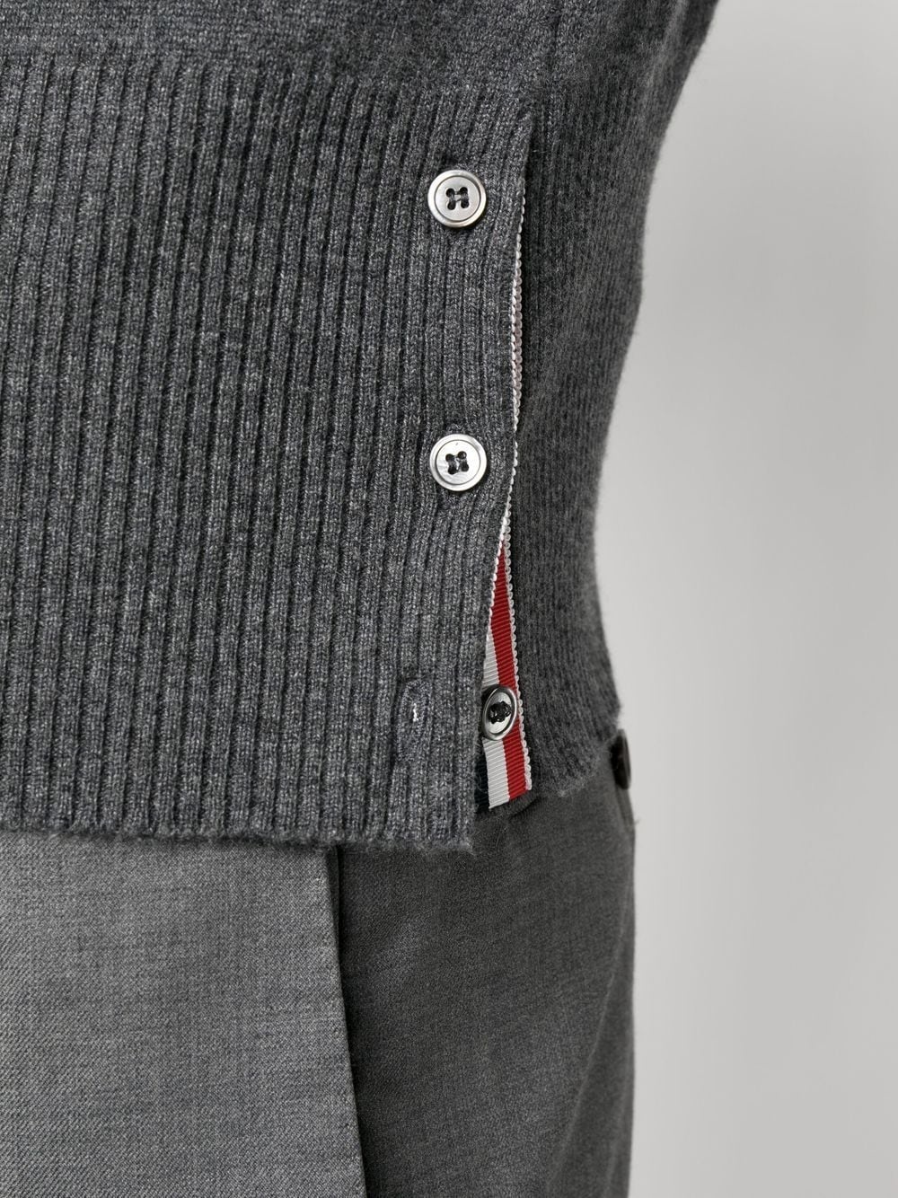 stripe-detail knit vest - 5