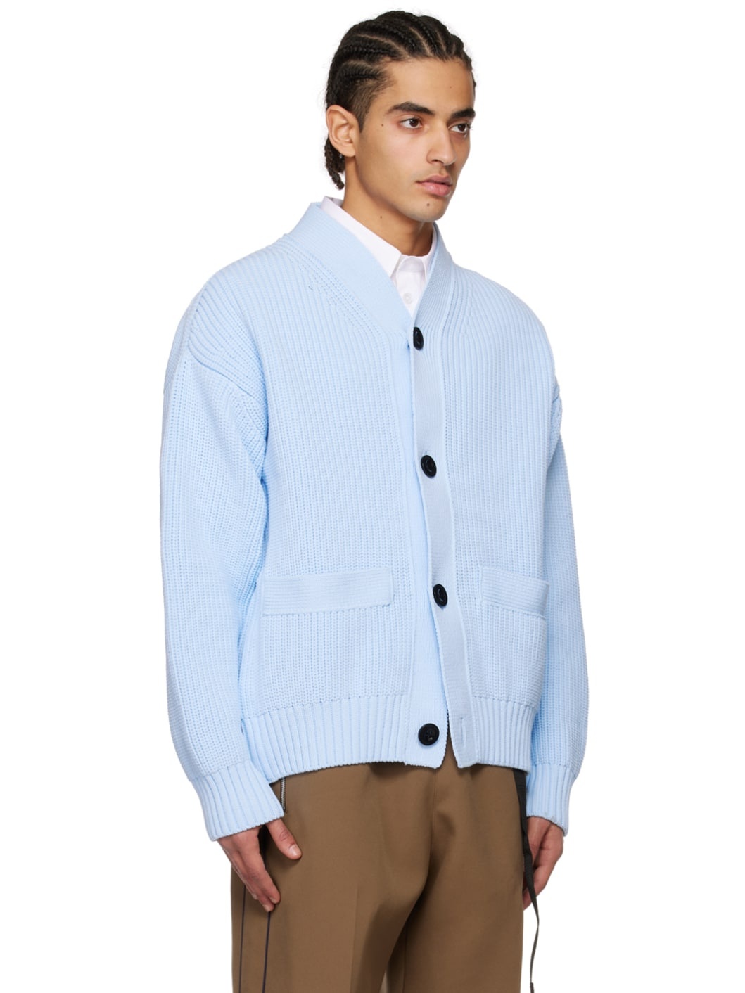 Blue Vented Cardigan - 2