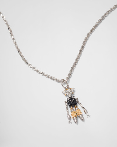 Prada Robot Jewels pendant necklace outlook