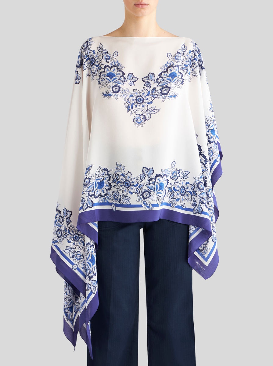 PRINTED SILK SHRUG SCARF - 2