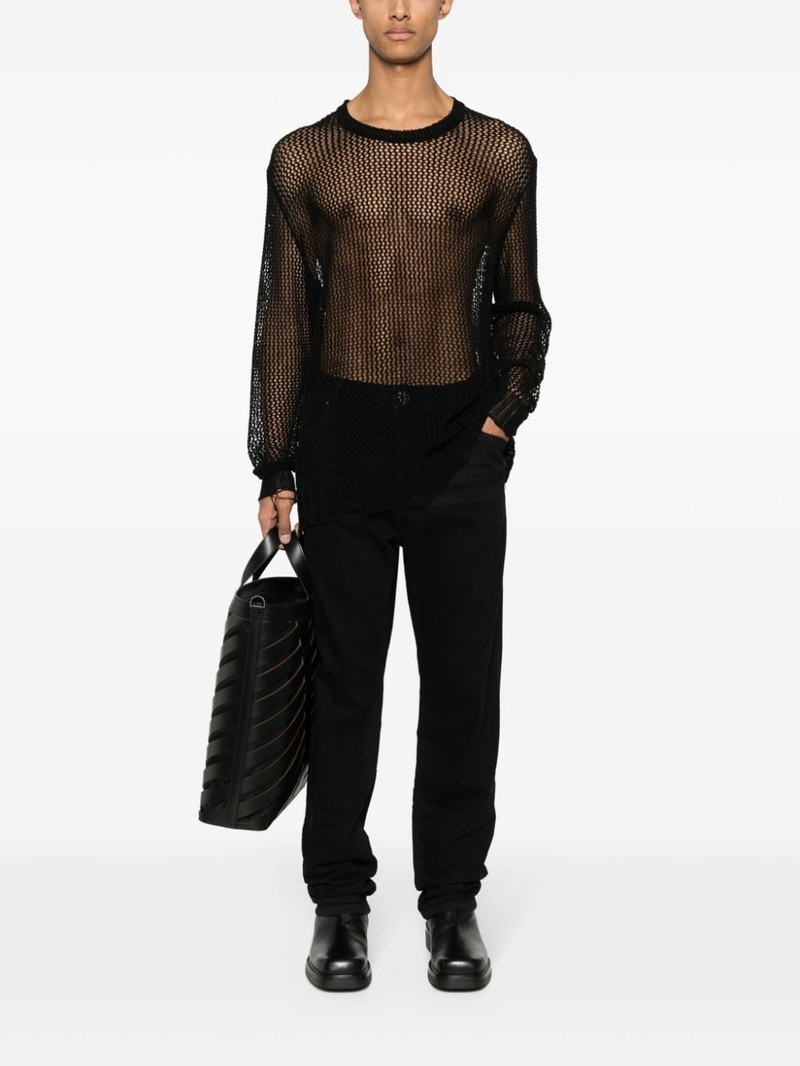 Balmain logo-embroidered straight-leg jeans outlook