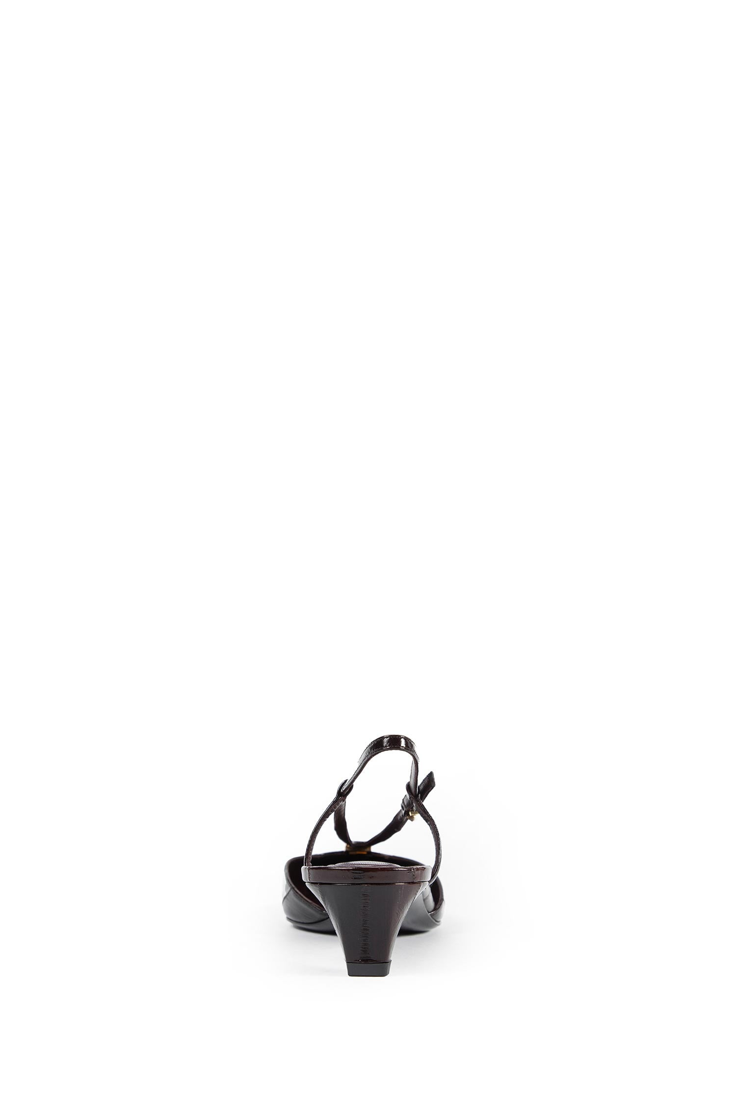 Fendi Ffold Eel Leather Slingbacks - 3