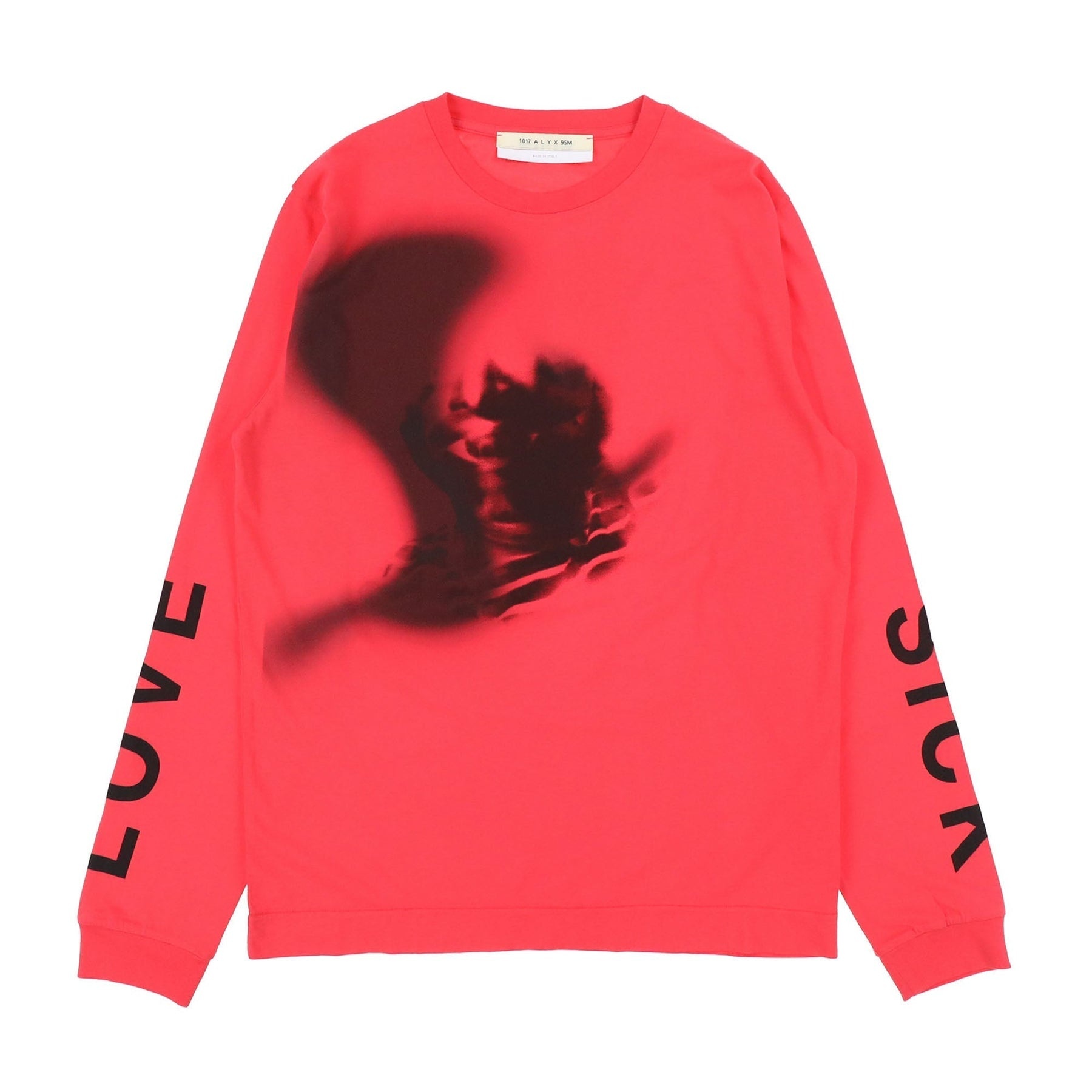 TREATED L/S T-SHIRT / RED - 1