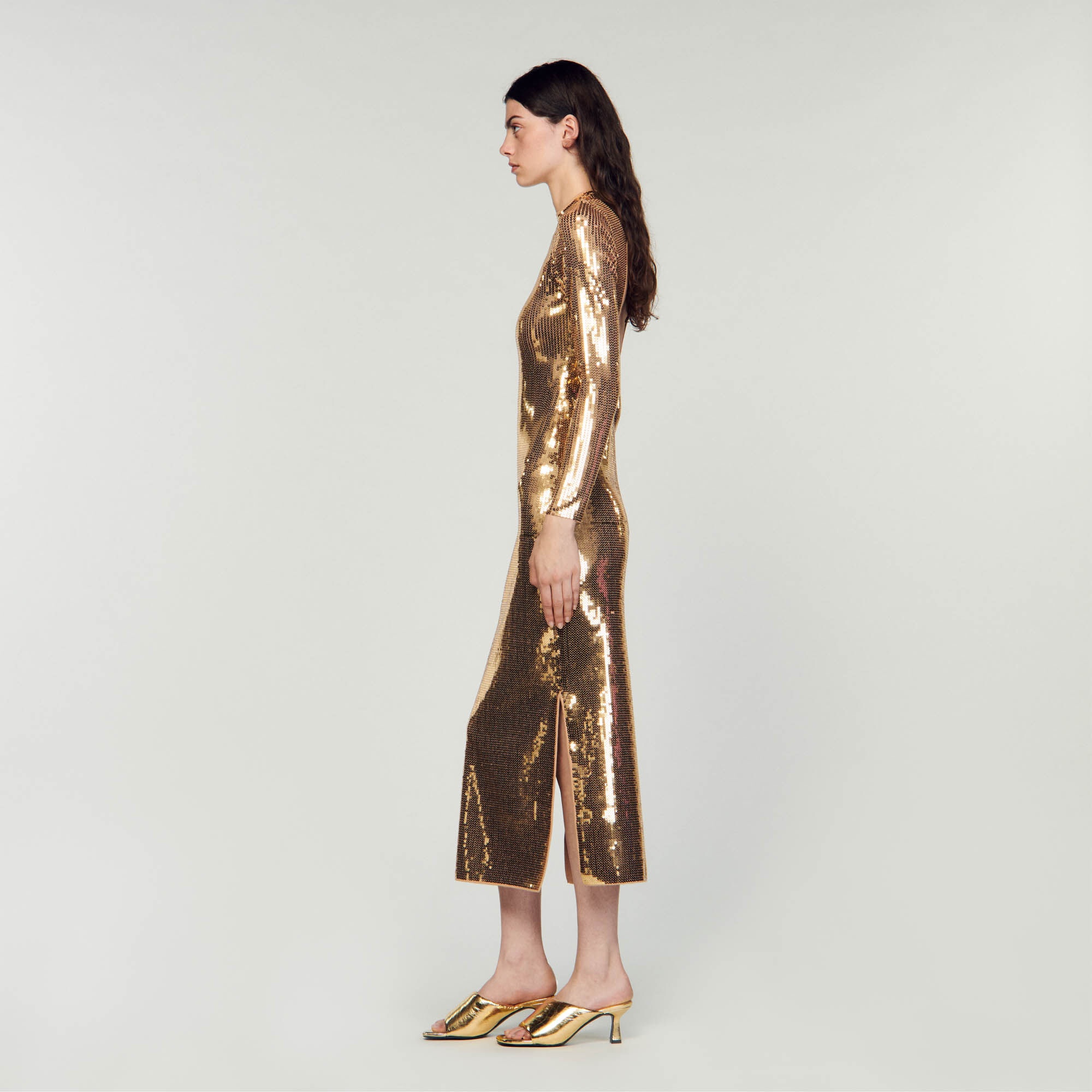 SEQUIN MIDI DRESS - 7