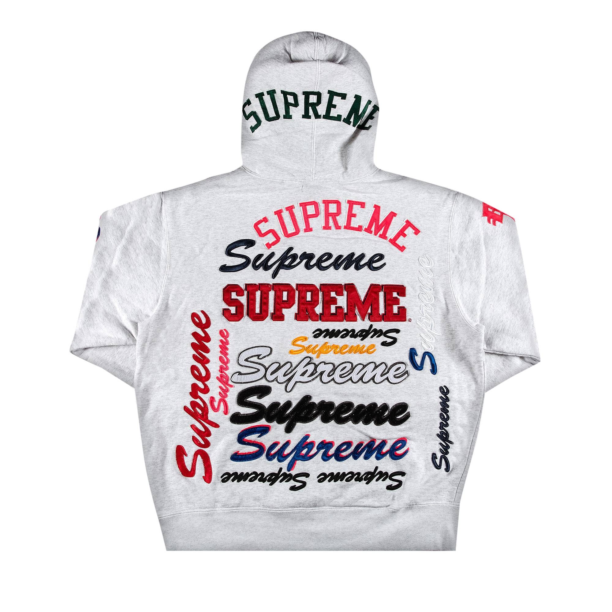 Supreme Multi Logo Hooded Sweatshirt 'Ash Grey' - 2