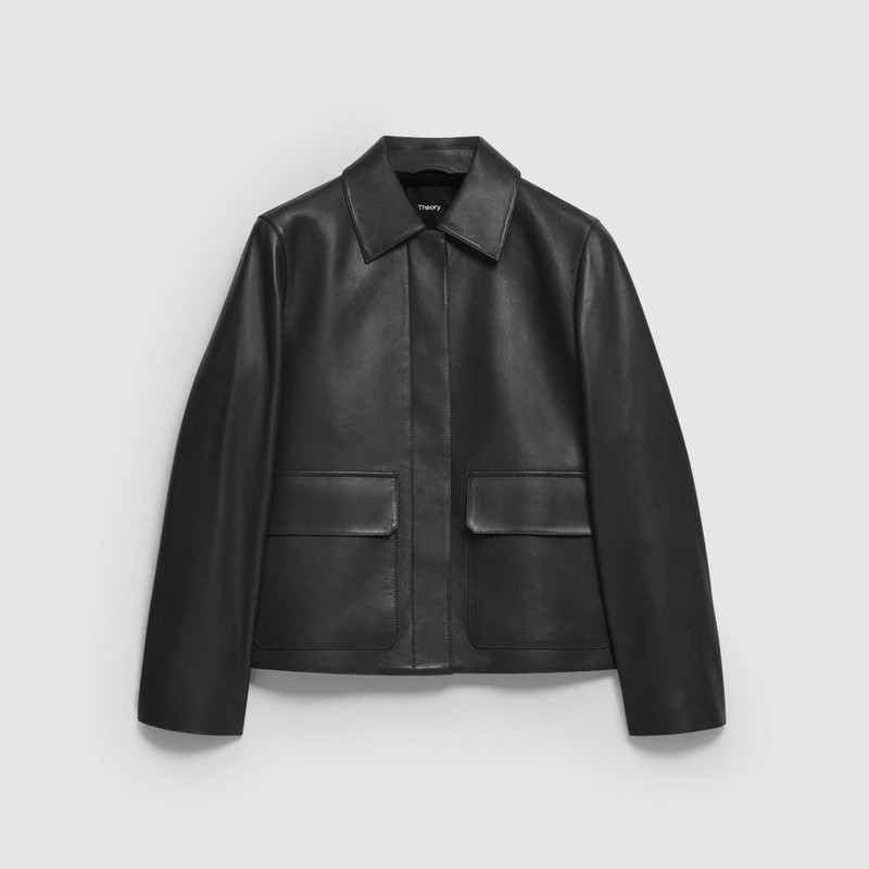 Boxy Jacket in Leather 1