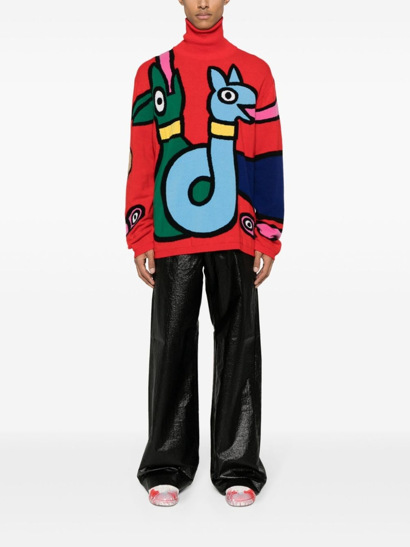 Walter Van Beirendonck Viper wool jumper outlook