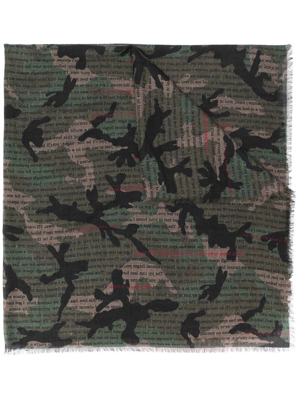  camouflage print scarf - 1