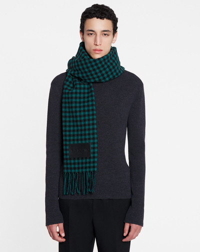 Lanvin CHECK PRINT WOOL SCARF outlook