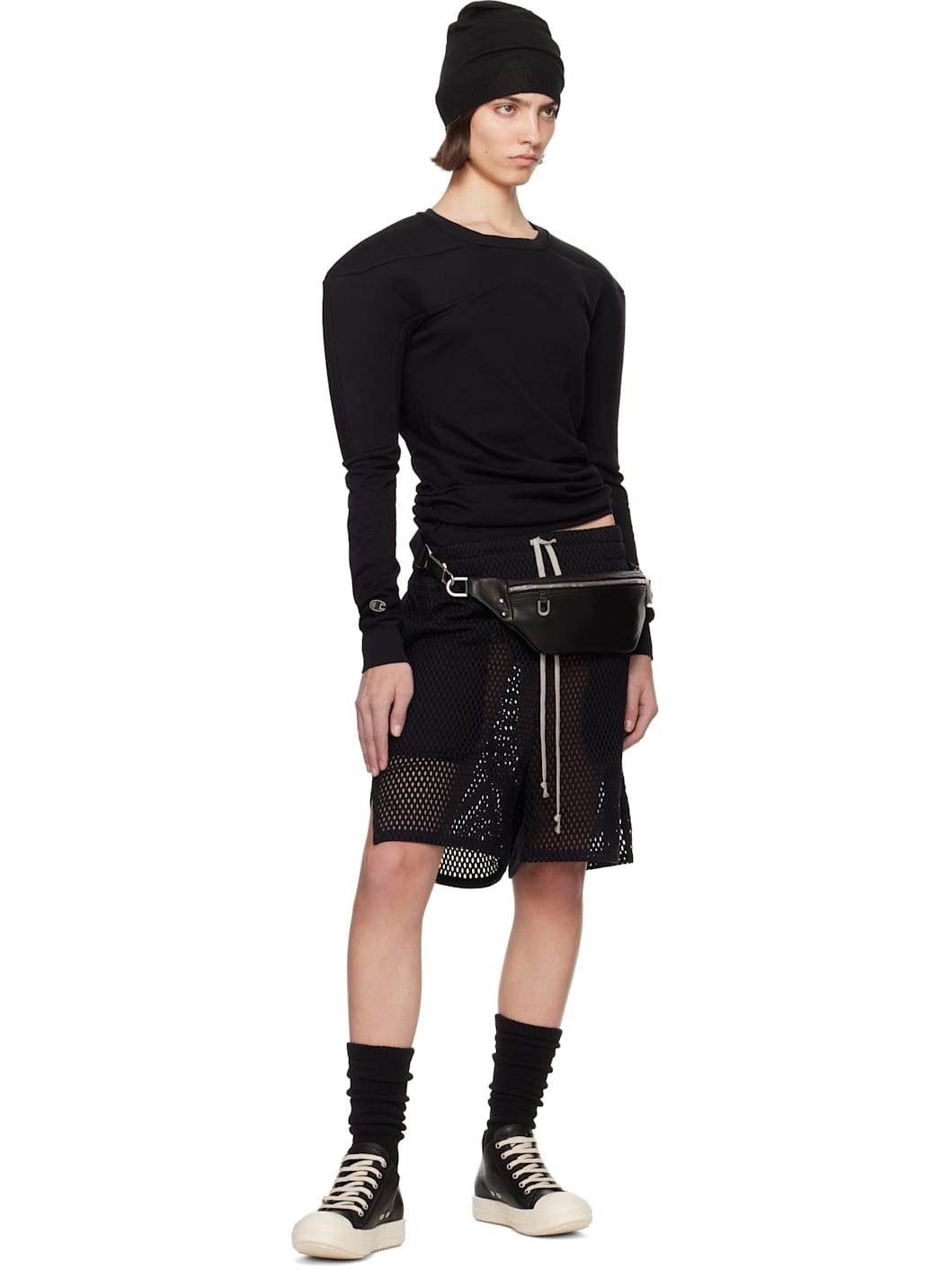 Black Champion Edition Girdered Harness Sweatshirt - 4