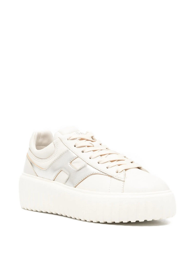 HOGAN Hogan HOGAN H STRIPE PLATEFORM SNEAKER METALLIC outlook