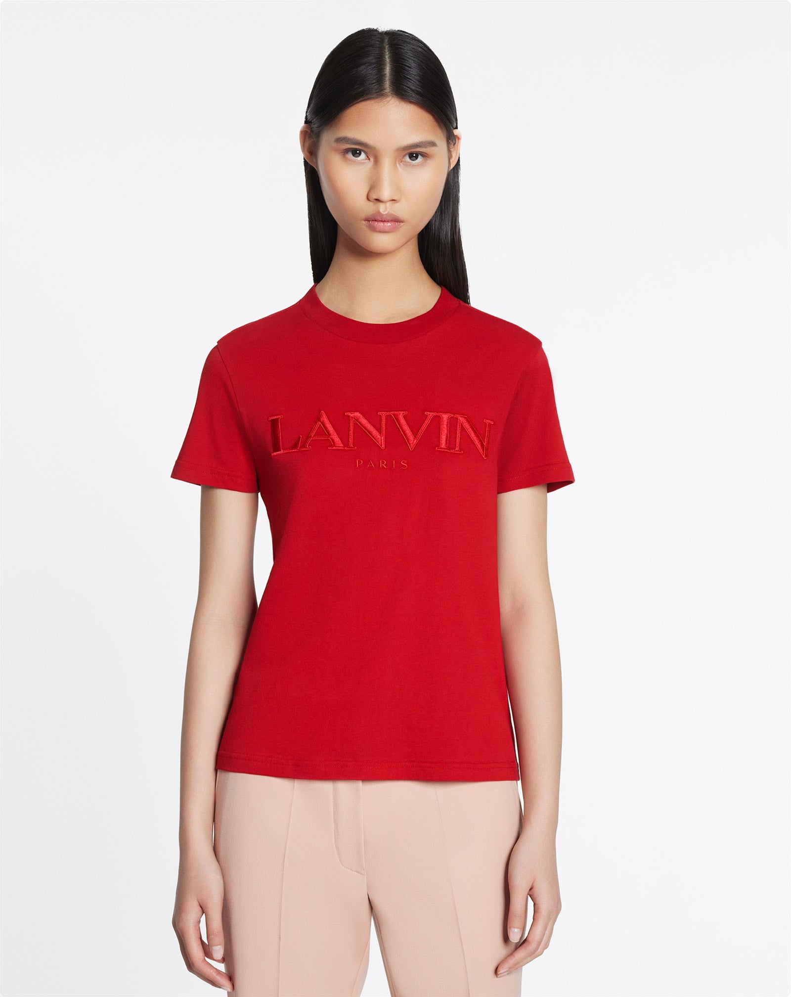 T-SHIRT WITH LANVIN PARIS EMBROIDERY - 2