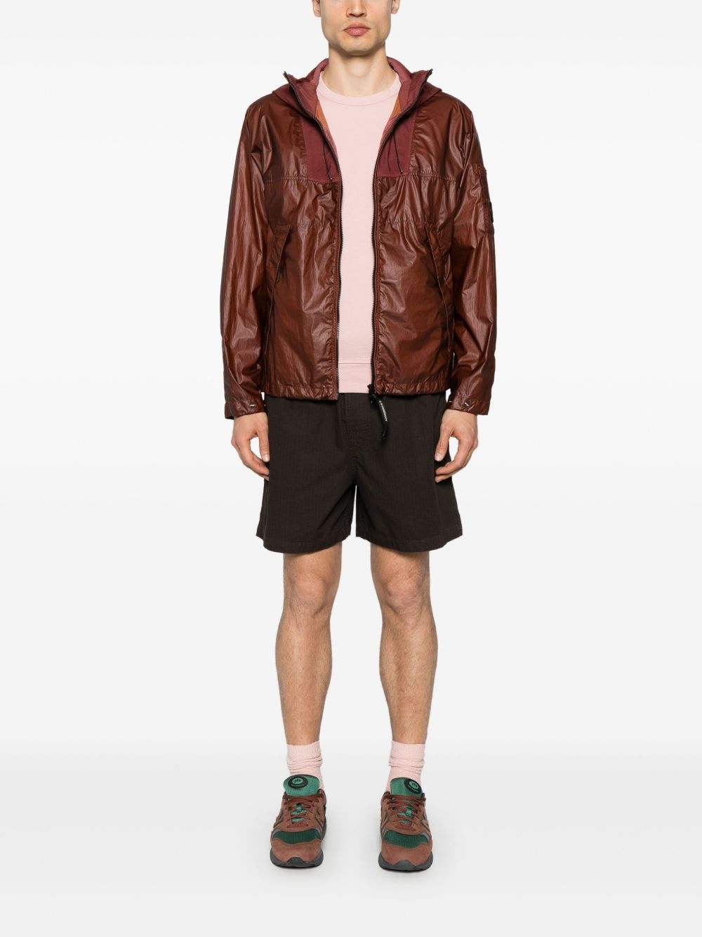 Lens-detail hooded jacket - 2