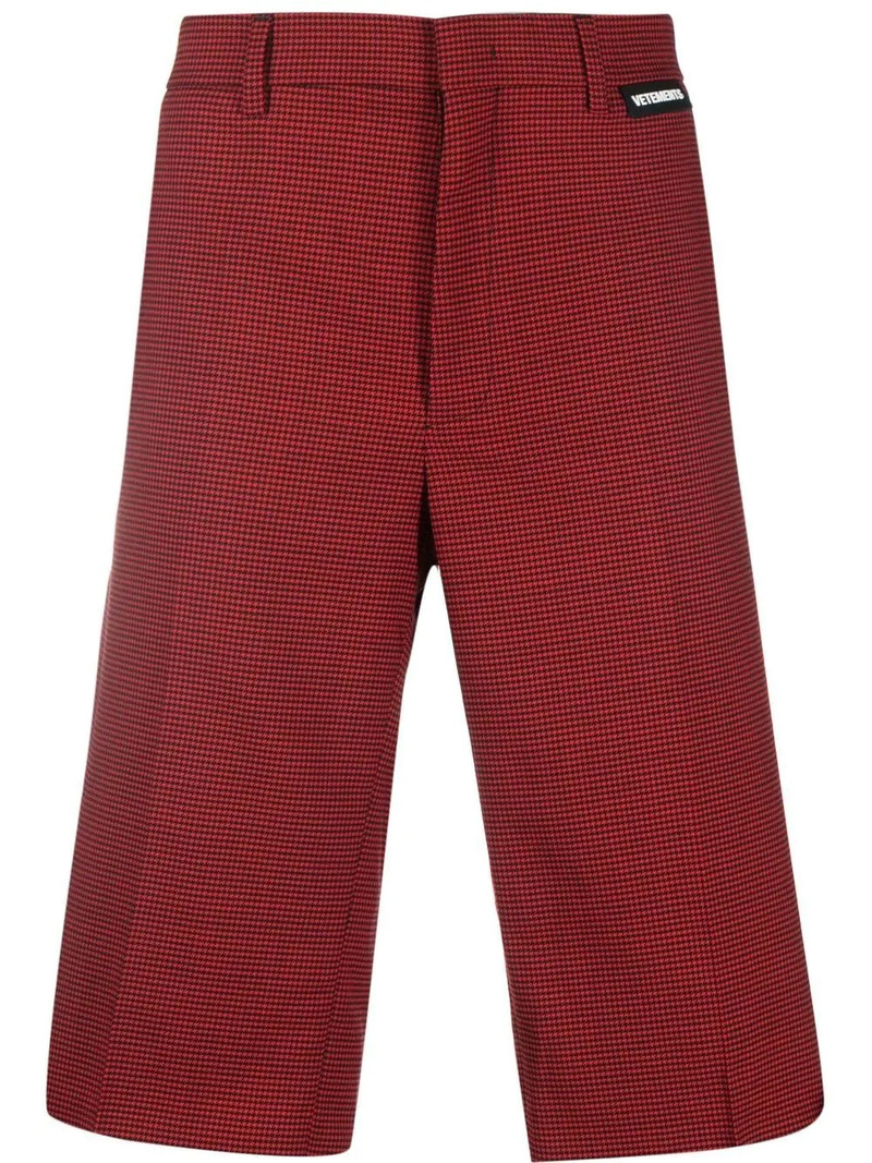 houndstooth tailored shorts 1