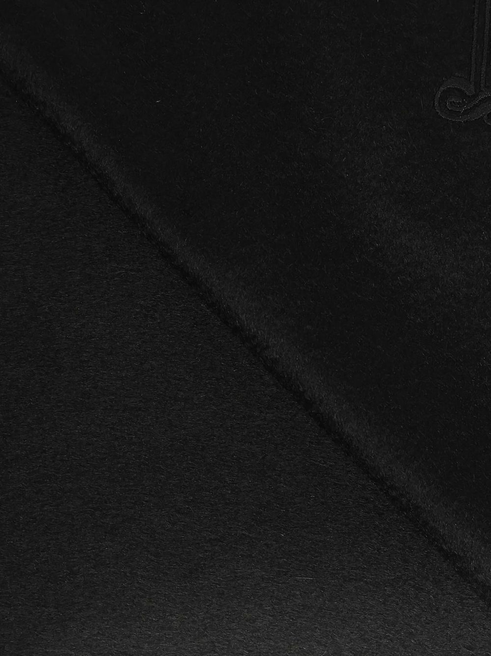 embroidered-logo fringe scarf - 3