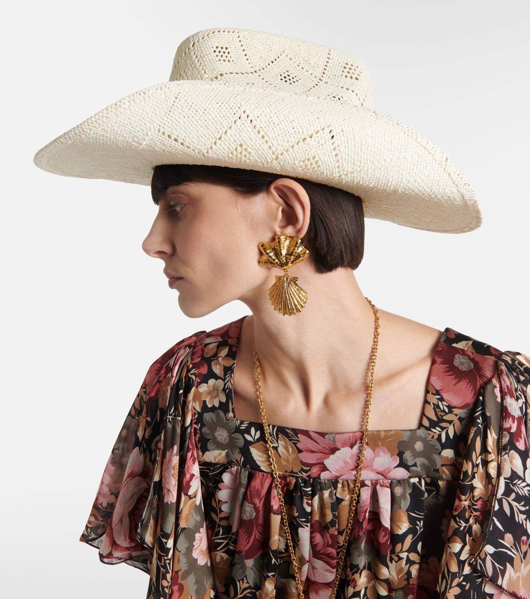 Logo straw boater hat - 2
