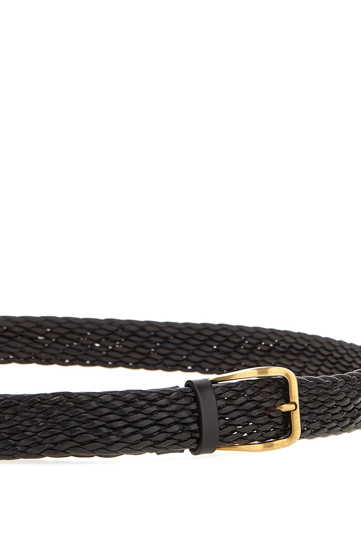 Braided leather belt - 3