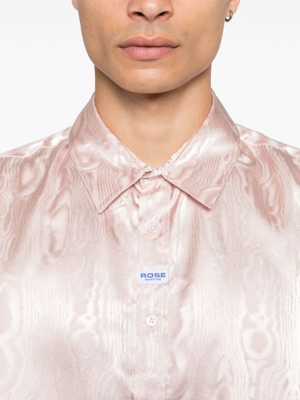 patterned-jacquard shirt - 5