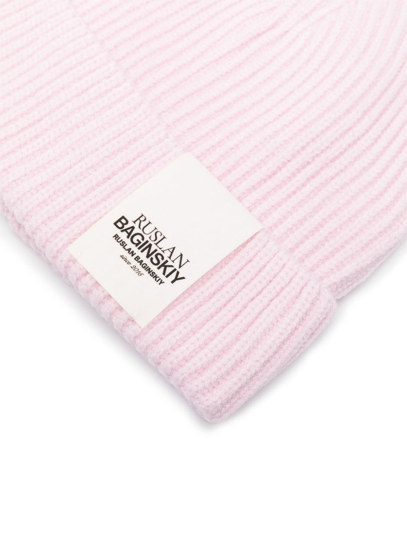 RUSLAN BAGINSKIY ribbed-knit beanie outlook