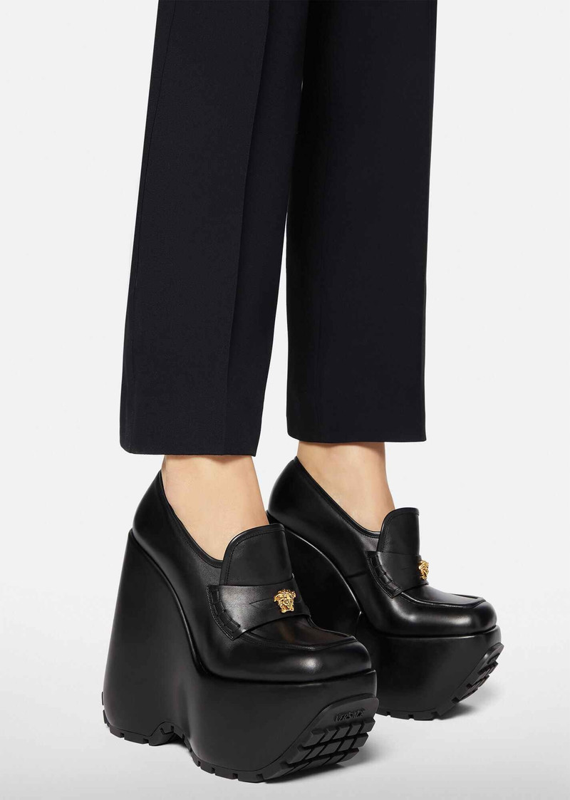 VERSACE Triplatform Loafers outlook
