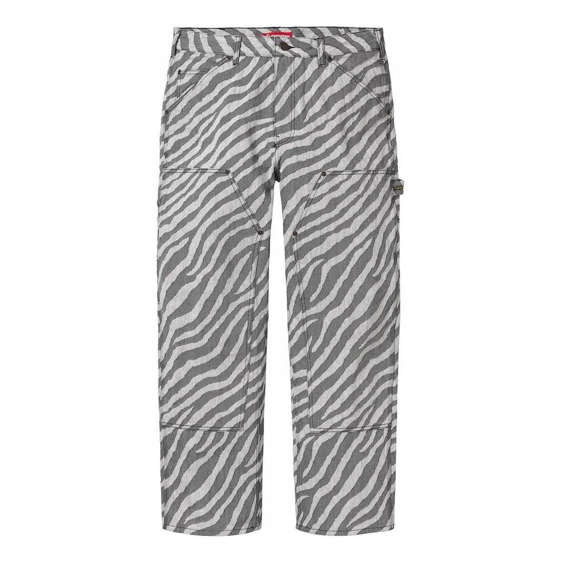 Supreme Double Knee Painter Pant 'White Black' SUP-SS24-149 - 1
