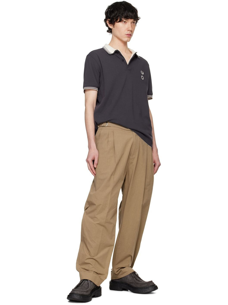 Craig Green Tan Double Pleat Trousers outlook